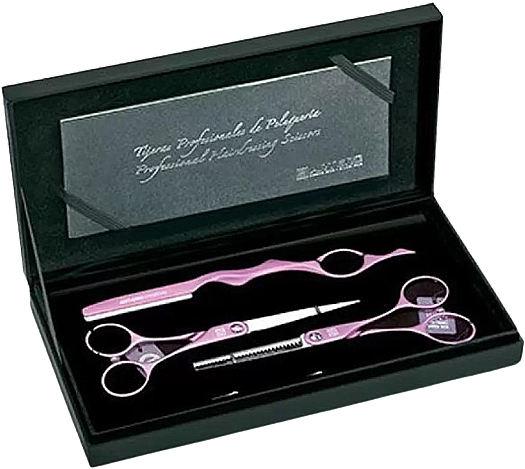 Набір ножиць і бритва, рожевий - Artero Symet 5.5 & Creative L45 (sciss/2pcs + razor/1pcs) — фото N1