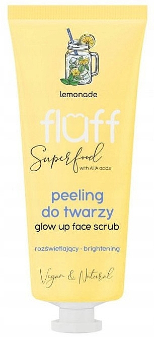 Скраб для лица "Лимонад" - Fluff Super Food Face Glow Up Face Scrub — фото N1