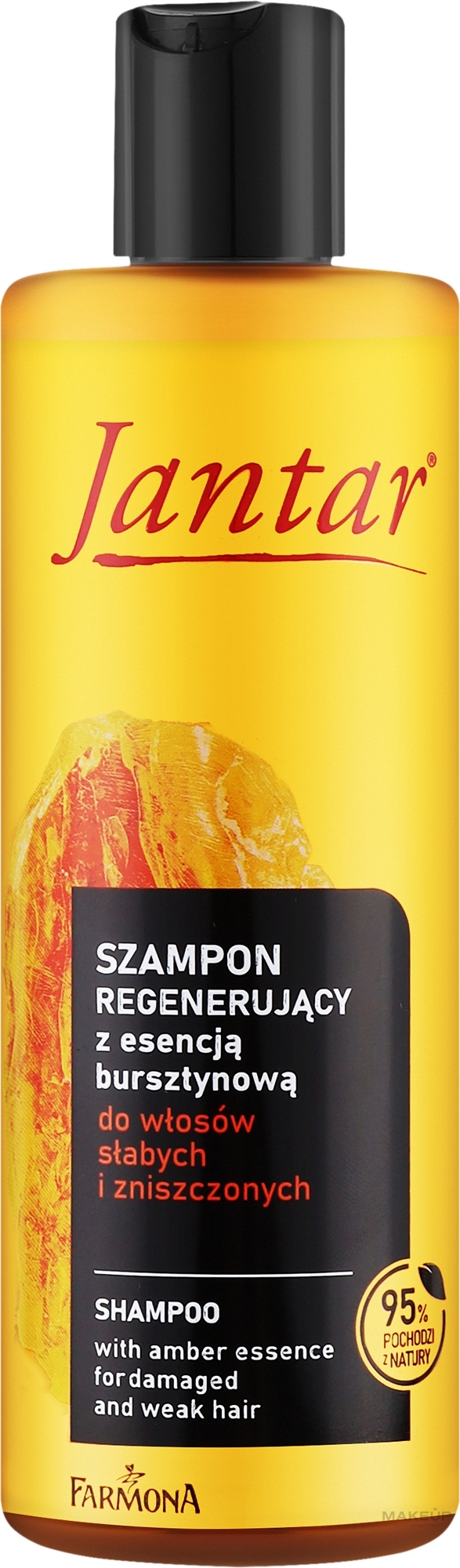 Шампунь для ослабленных и поврежденных волос - Farmona Jantar Regenerating Shampoo with Amber Essence — фото 300ml