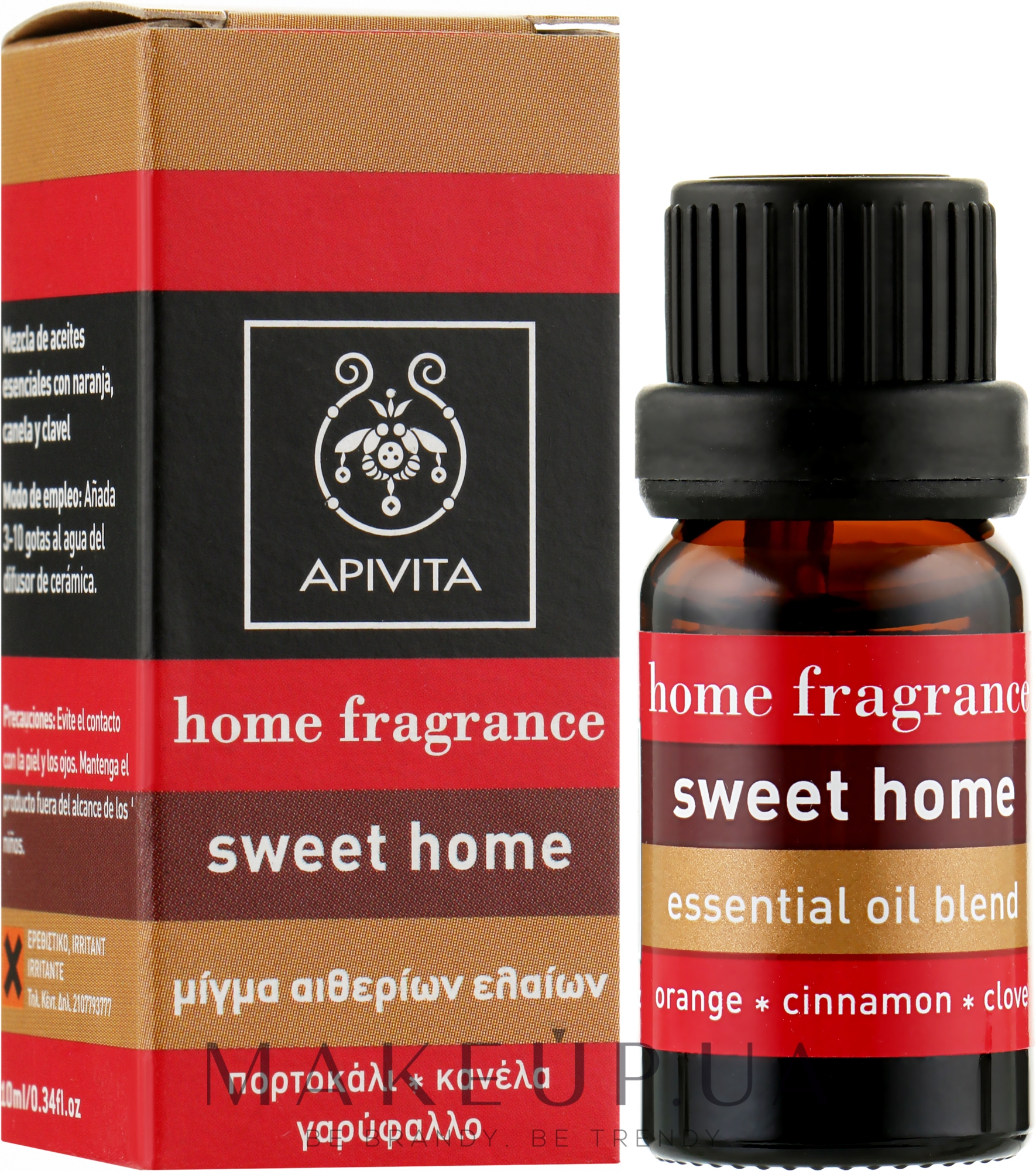 Композиция эфирных масел "Уютная усадьба" - Apivita Aromatherapy Home Fragrance — фото 10ml