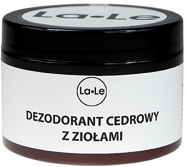 Крем-дезодорант із кедровою олією та травами - La-Le Cream Deodorant — фото N1
