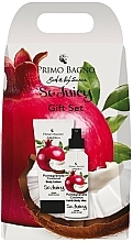 Парфумерія, косметика Набір "Гранат і кокос" - Primo Bagno Pomegranate Coconut Gift Set (b/lot/150ml + h/b/mist/150ml)