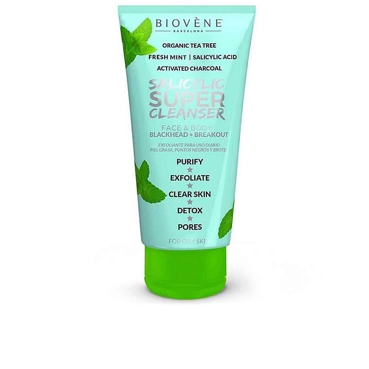 Гель для очищения лица и тела с салициловой кислотой - Biovene Salicylic Super Cleanser — фото N1