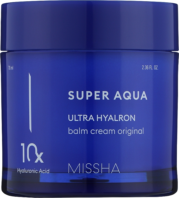 Зволожувальний крем-бальзам для обличчя - Missha Super Aqua Ultra Hyalron Balm Cream Original — фото N1