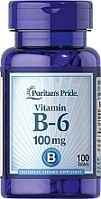 Парфумерія, косметика Харчова добавка "Вітамін B6", 100 мг - Puritan's Pride Vitamin B-6 100 mg
