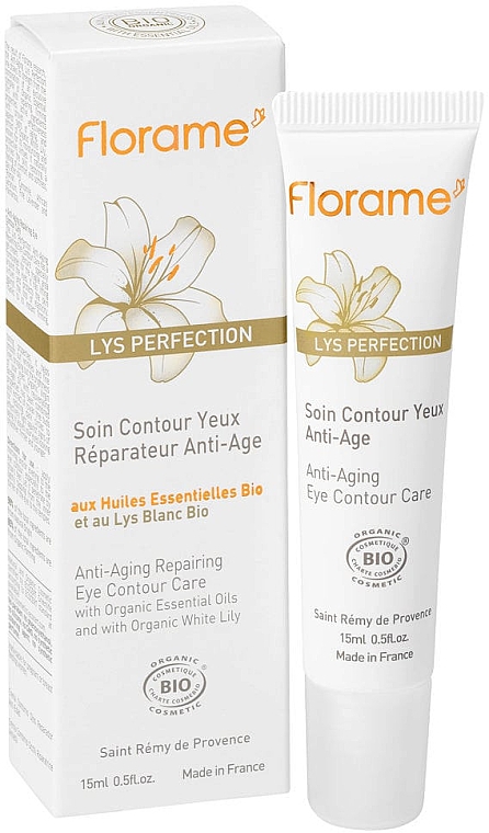 Крем для кожи вокруг глаз - Florame Lys Perfection Anti-Aging Eye Contour Care — фото N1