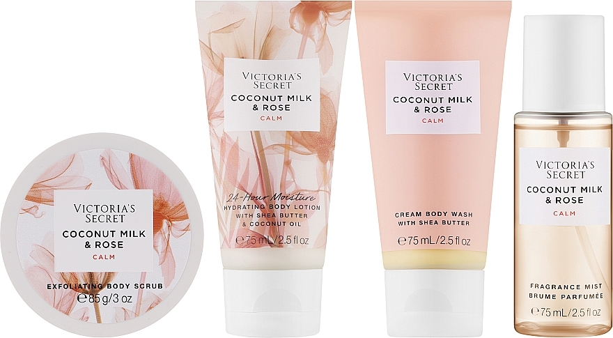 Подарочный набор, 5 продуктов - Victoria's Secret The Balance Starter Kit Coconut Milk & Rose — фото N2
