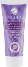 Парфумерія, косметика Крем для ніг пом'якшуючий дезодоруючий - Leganza Lavander Softering & Deodorizing Foot Cream