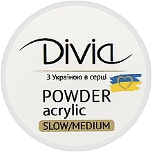 Парфумерія, косметика Пудра акрилова Di1807  - Divia Slow/Medium Acrylic Powder