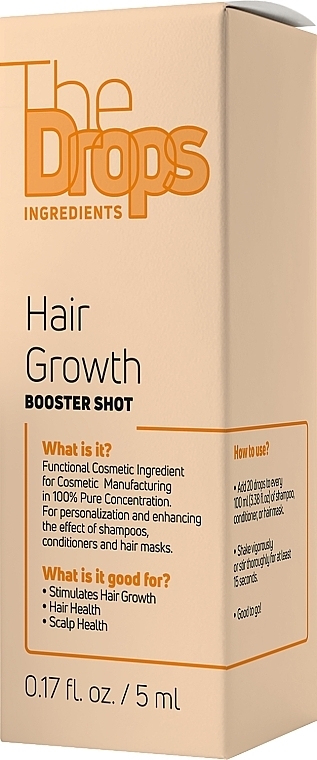 Комплекс для стимулювання росту волосся - Pharma Group Laboratories The Drops Hair Growth Booster Shot — фото N2