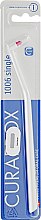 Духи, Парфюмерия, косметика Монопучковая зубная щетка "Single CS 1006", белая с розовым - Curaprox