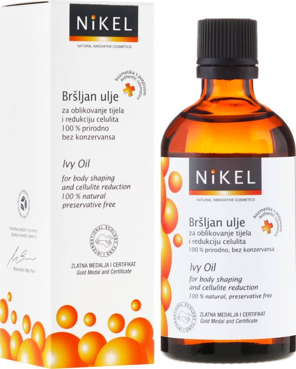 Антицеллюлитное масло с плющем - Nikel Ivy Oil — фото N1