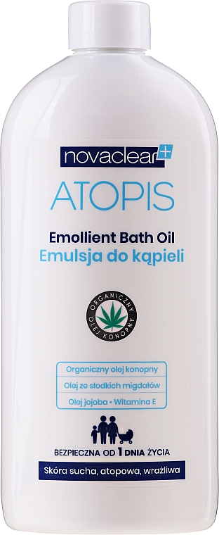 Смягчающее масло для ванны - Novaclear Atopis Emoliant Bath Oil — фото N4