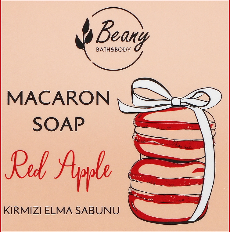 Мыло-макарон с ароматом красного яблока - Beany — фото N1