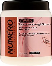 Маска для придания волосам блеска с ценными маслами - Brelil Numero Illuminating Mask With Precious Oils — фото N3