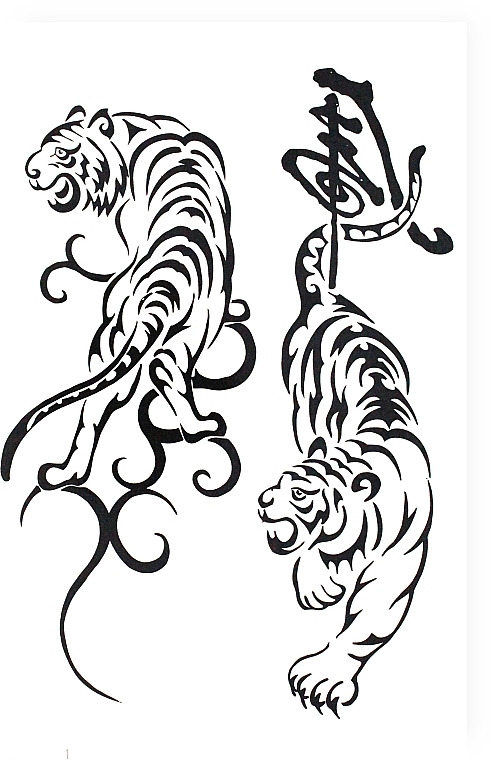 Временное тату "Тигры" - Ne Tattoo — фото N2