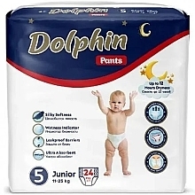 Парфумерія, косметика Дитячі підгузки-трусики 5 Junior, 11-25 кг, 24 шт. - Dolphin