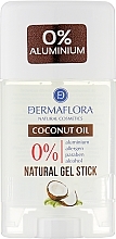 Гелевий дезодорант-стік із кокосовим маслом - Dermaflora Natural Gel Stick Coconut Oil — фото N1
