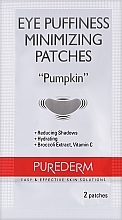 Патчі для зони навколо очей "Гарбуз" - Purederm Eye Puffiness Minimizing Patches Pumpkin — фото N2
