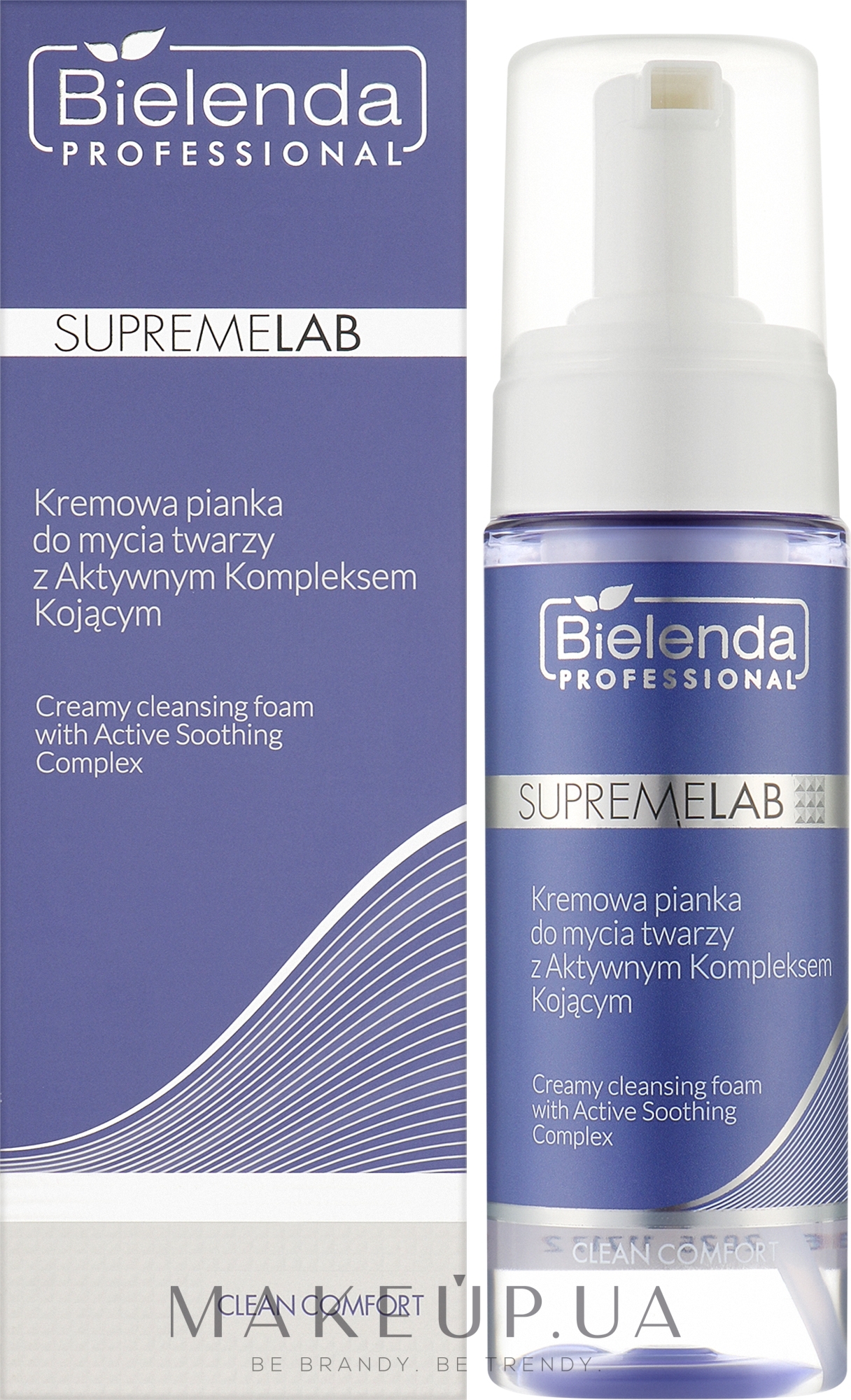 Кремообразная пенка для умывания - Bielenda Professional SupremeLab Clean Comfort Creamy Cleansing Foam With Active Soothing Complex — фото 150ml