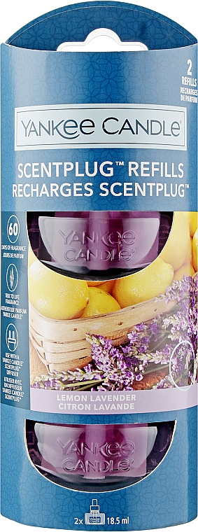 Сменный блок для электрической аромалампы - Yankee Candle Lemon Lavender Refill Scent Plug — фото N1