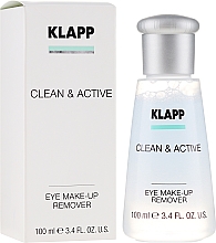 Средство для снятия макияжа с глаз - Klapp Clean & Active Eye Make-up Remover — фото N1