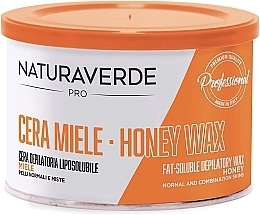 Теплый воск для депиляции в банке - Naturaverde Pro Honey Fat-Soluble Depilatory Wax — фото N1