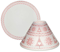 Духи, Парфюмерия, косметика Аксессуары для свечи - Yankee Candle Red Nordic Frosted Glass Large Shade and Tray