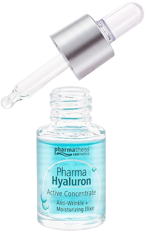 ПОДАРУНОК! Сироватка для обличчя "Активний гіалурон + зволоження" - Pharma Hyaluron (Hyaluron) Pharmatheiss Cosmetics Active Concentrate Anti-wrinkle + Moisturizing Elixir — фото N4