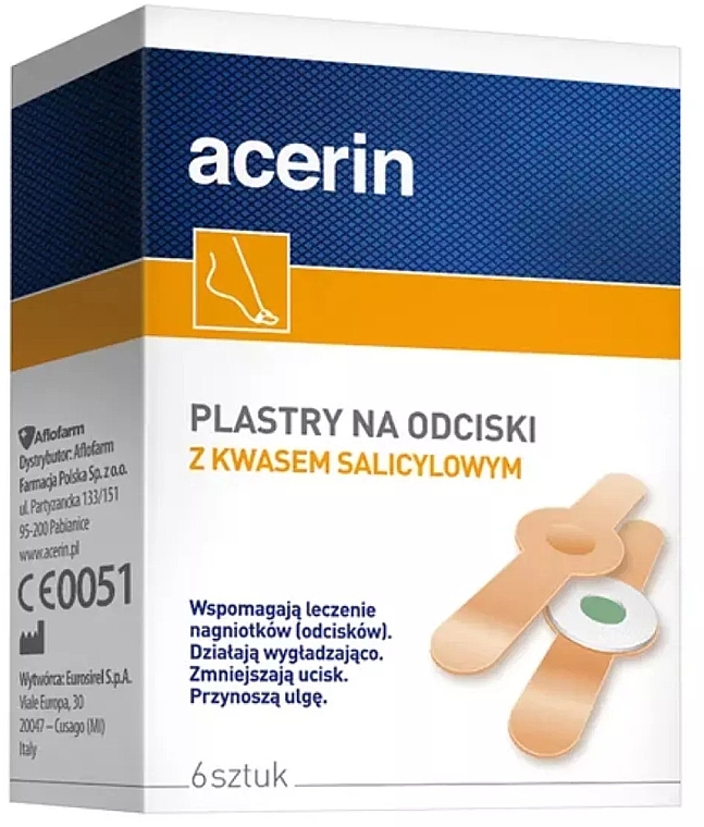 Пластир проти мозолів - Aflofarm Acerin — фото N1