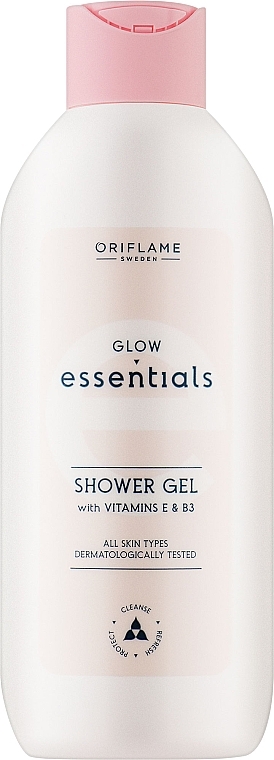 Гель для душа с витаминами Е и В3 - Oriflame Essentials Glow Essentials Shower Gel With Vitamins E & B3 — фото N1