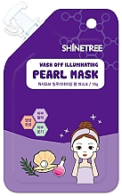 Парфумерія, косметика Освітлювальна маска для обличчя - Shinetree Pearl Wash Off Illuminating Mask