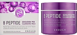 Очищувальне молочко для обличчя з пептидами - Enough 8 Peptide Sensation Pro Cleansing Milk — фото N2