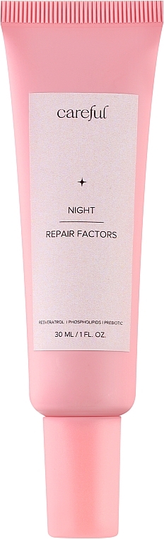 Восстанавливающий крем с ресвератролом и пребиотиками - Careful Cosmetic Sleeper Night Repair Factors — фото N2