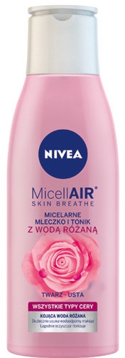 Мицеллярное молочко-тоник + розовая вода - NIVEA MicellAir Skin Breathe