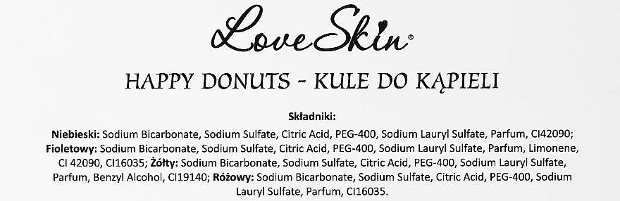 Набор ароматических бомбочек для ванны - Love Skin Happy Donuts (bath bombs/4х60g) — фото N7