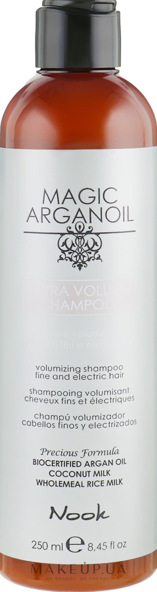 Шампунь для об'єму тонкого і ослабленого волосся - Nook Magic Arganoil Extra Volume Shampoo — фото 250ml