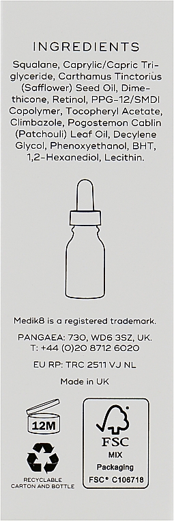 Ночная сыворотка с ретинолом 1 % - Medik8 Intelligent Retinol 10TR Supercharged 1% Vitamin A Serum — фото N3