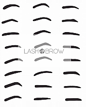 Шаблон для моделювання брів, 24 форми - Lash Brow — фото N2