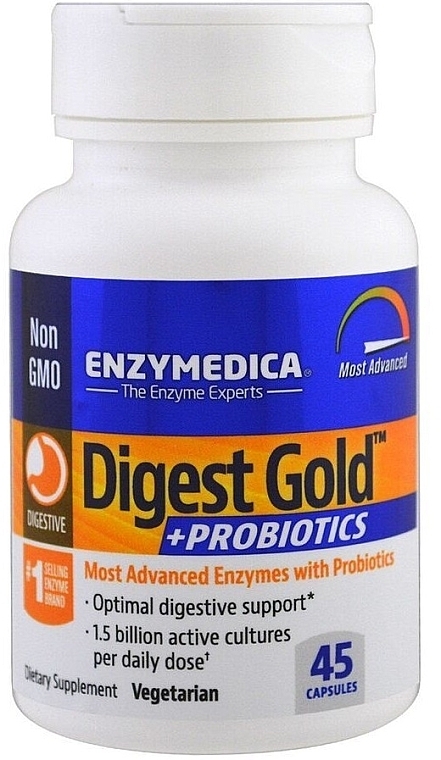 Харчова добавка "Ферменти для травлення + пробіотики" - Enzymedica Digest Gold + Probiotics — фото N1