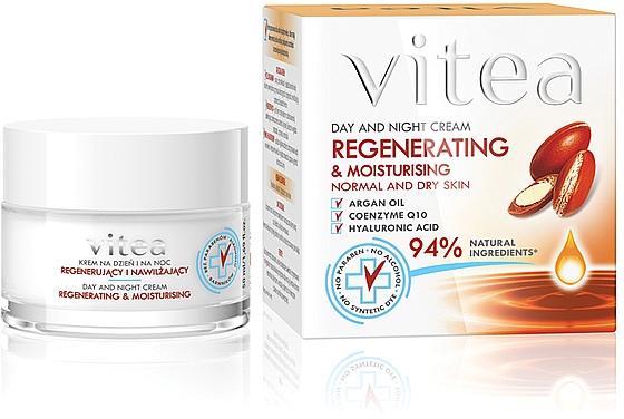 Крем для лица "Интенсивно регенерирующий" - Vitea Intensive Regenerating Day And Night Cream