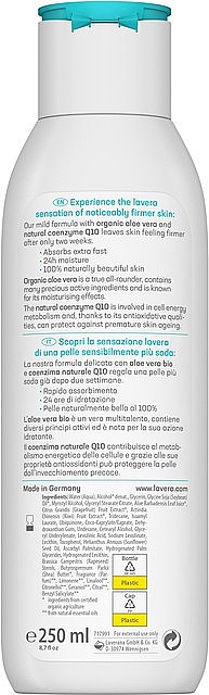Лосьйон для тіла - Lavera Basis Sensitiv Firming Aloe Vera & Natural Coenzyme Q10 Body Lotion — фото N2