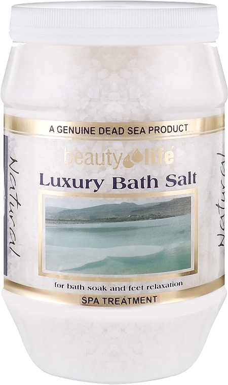 Сіль Мертвого моря для ванн "Натуральна" - Aroma Dead Sea Luxury Bath Salt Natural — фото N1