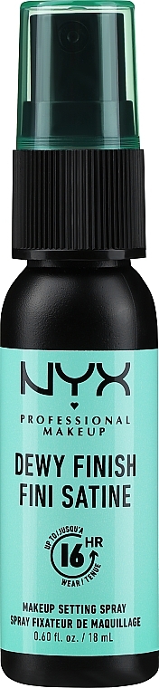 Спрей-фиксатор для макияжа с влажным финишем - NYX Professional Makeup Dewy Finish Long Lasting Setting Spray (миниатюра) — фото N1