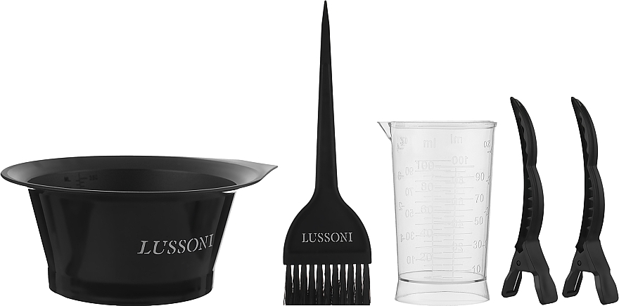 Набор аксессуаров для окрашивания волос - Lussoni Hair Coloring Set — фото N1