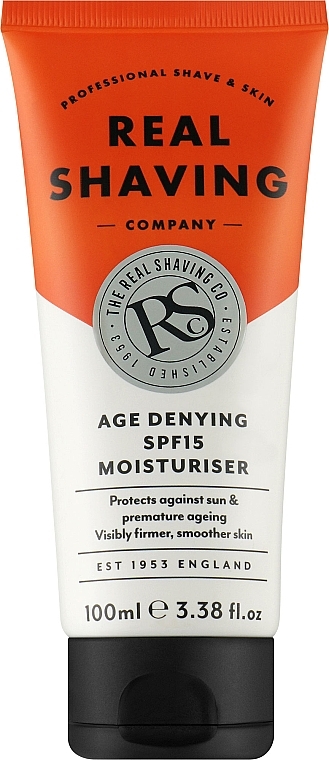 Зволожувальний крем проти зморщок - The Real Shaving Co. Age Denying SPF15 Moisturiser