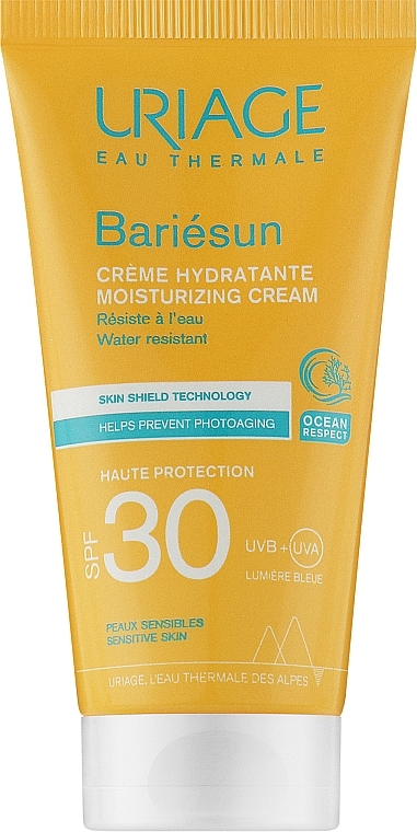 УЦЕНКА Солнцезащитный крем для лица - Uriage Bariesun Moisturising Cream High Protection SPF30+ * — фото N1