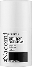 Матувальний крем для обличчя проти прищів, для чоловіків - Nacomi Gentelman Anti-Acne Mattifying Face Cream For Men — фото N1