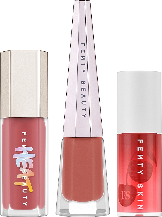 УЦЕНКА Набор - Fenty Beauty Triple Lip Threat (lip/gloss/9ml + lip/paint/4ml + lip/oil/5.6ml) * — фото N2