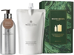 Духи, Парфюмерия, косметика Molton Brown Re-Charge Black Pepper Body Care Refill Gift Set - Набор (sh/gel/400ml + sh/gel/refill/400ml)